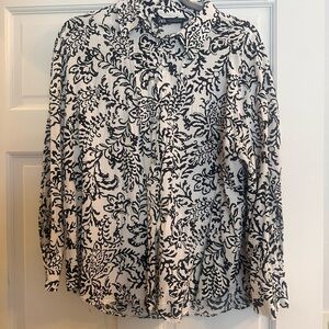Zara LiKE NEW Abstract Print Top